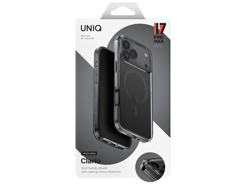 UNIQ Clario Magclick Charging Case for iPhone 17 Pro Max - Black