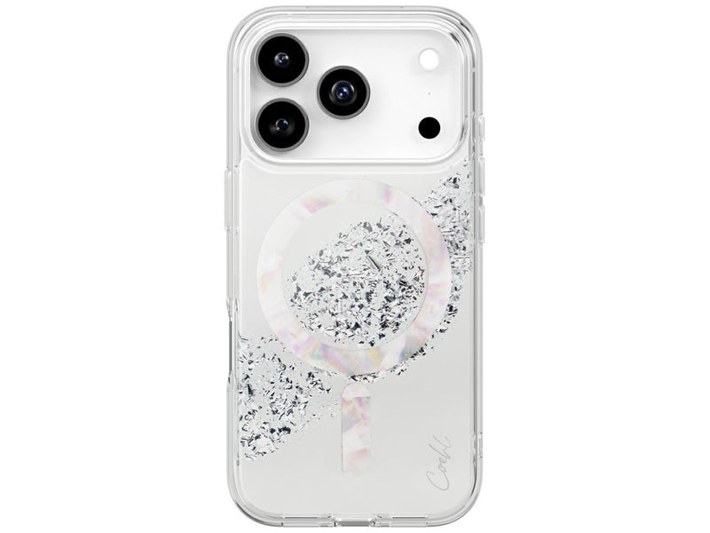 UNIQ Coehl Crystelle Magnetic Charging Case for iPhone 17 Pro - Silver