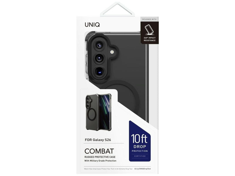 UNIQ Combat Case for Samsung Galaxy S26 Magclick Charging - Black