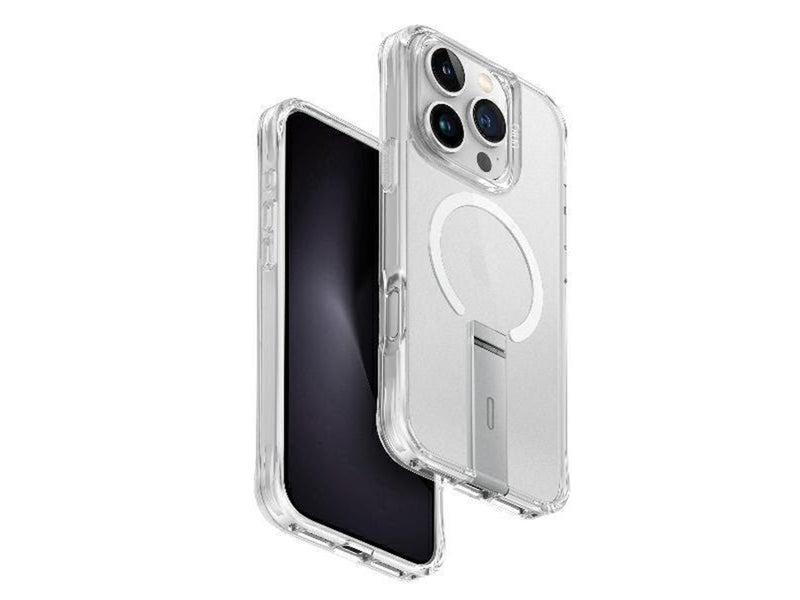 UNIQ  Eleva with Vertica Stand Case for iPhone 16 Pro - Transparent