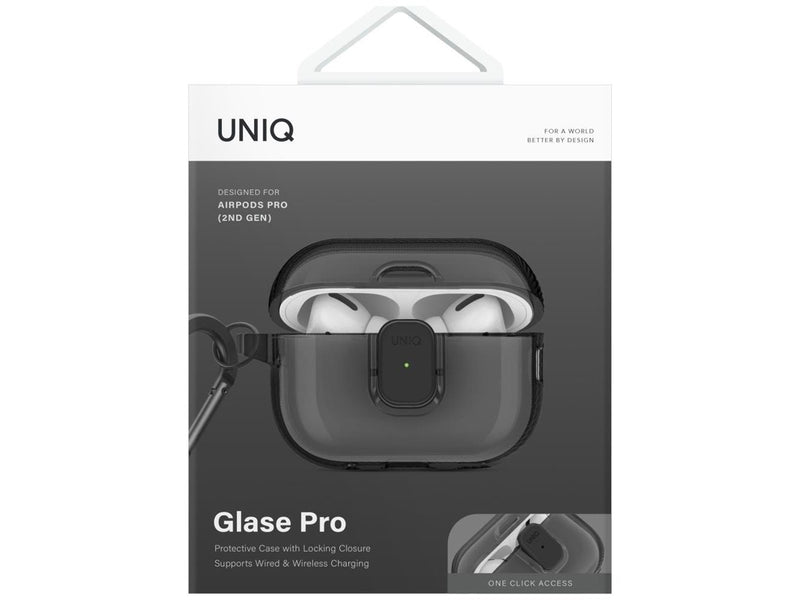 UNIQ Glase Pro Case for AirPods Pro 2 - Black