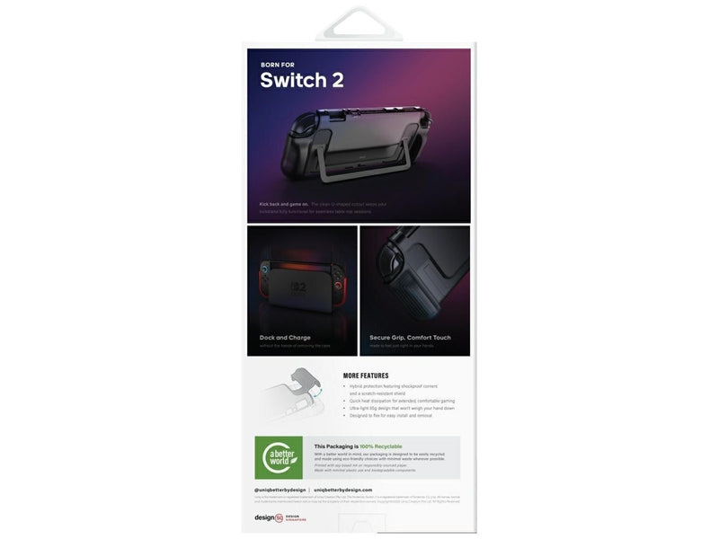 UNIQ Hybrid Bytearmor Case for Nintendo Switch 2 - Black