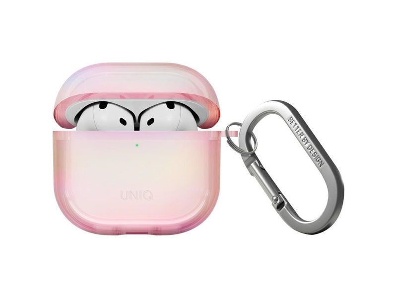 UNIQ Iridescia Case for AirPods 4 Hang Case - Holo Pink