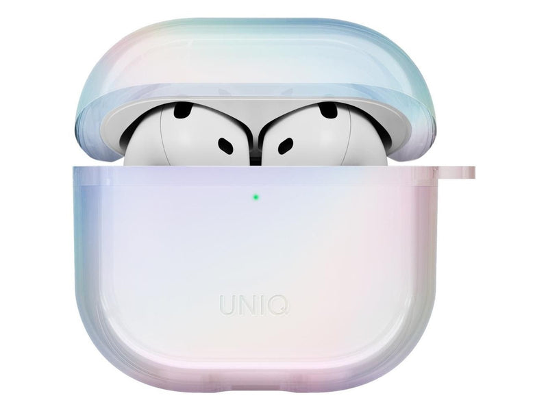 UNIQ Iridescia Case for AirPods 4 Hang Case - holo white