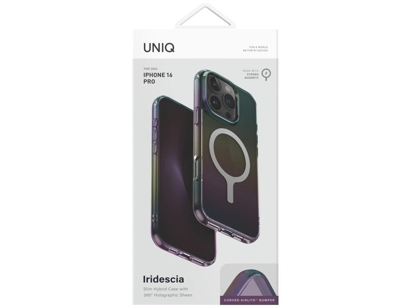 UNIQ Iridescia Magclick Charging Case for iPhone 16 Pro - Black