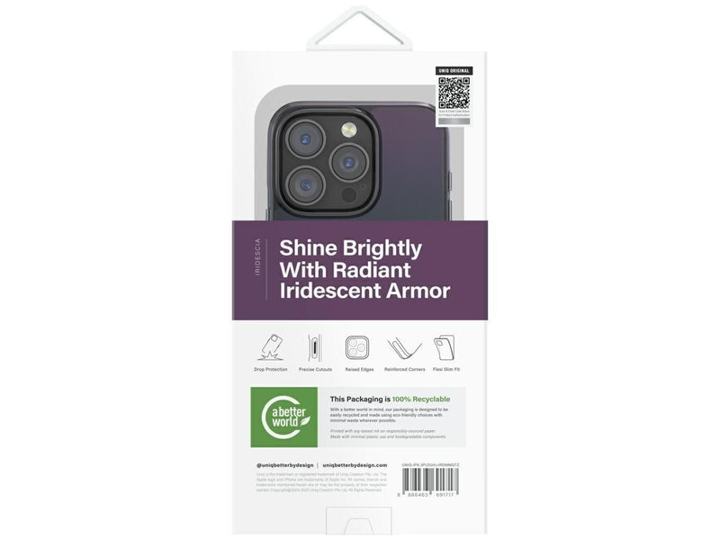 UNIQ Iridescia Magclick Charging Case for iPhone 16 Pro - Black