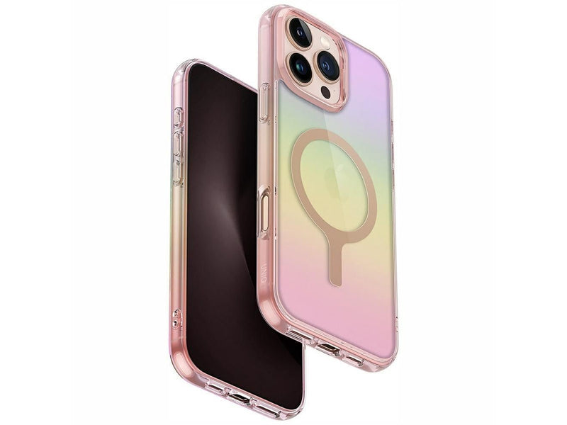 UNIQ Iridescia Magclick Charging Case for iPhone 16 Pro Max - Pink