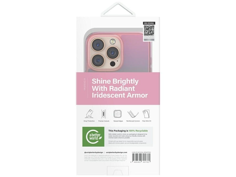 UNIQ Iridescia Magclick Charging Case for iPhone 16 Pro Max - Pink