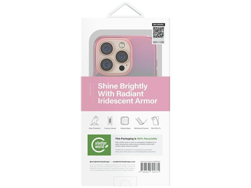 UNIQ  Iridescia Magclick Charging Case for iPhone 16 Pro - Pink
