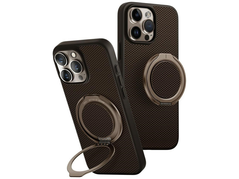 UNIQ Keva Air Magclick Charging GripFit Case for iPhone 16 Pro Max - Brown