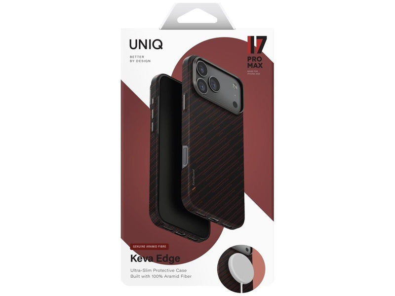 UNIQ Keva EDGE Magclick Charging Case for iPhone 17 Pro Max - Orange