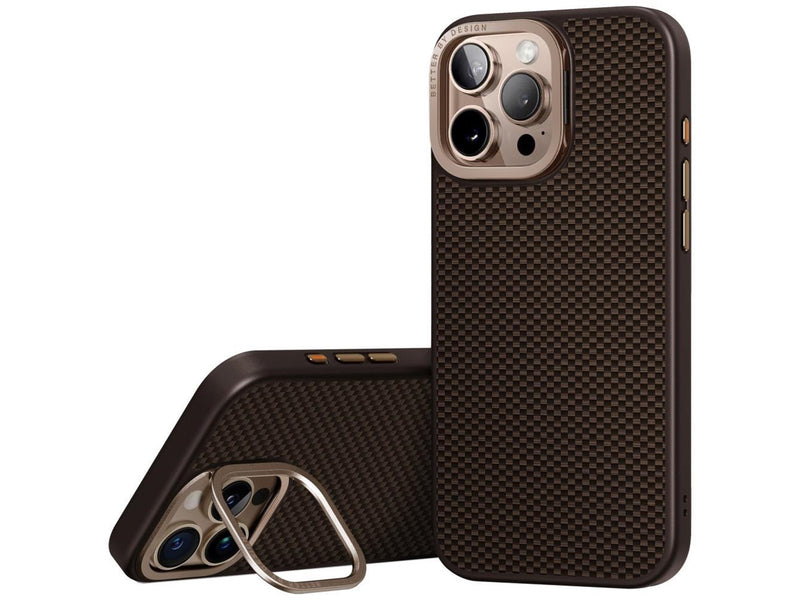UNIQ Keva Max Magclick Charging Camera Stand Case for iPhone 16 Pro - Brown