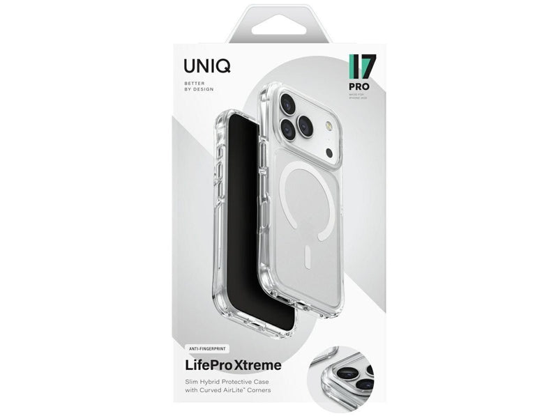 UNIQ LifePro Xtreme Magclick Charging Case for iPhone 17 Pro - Transparent-Glitter