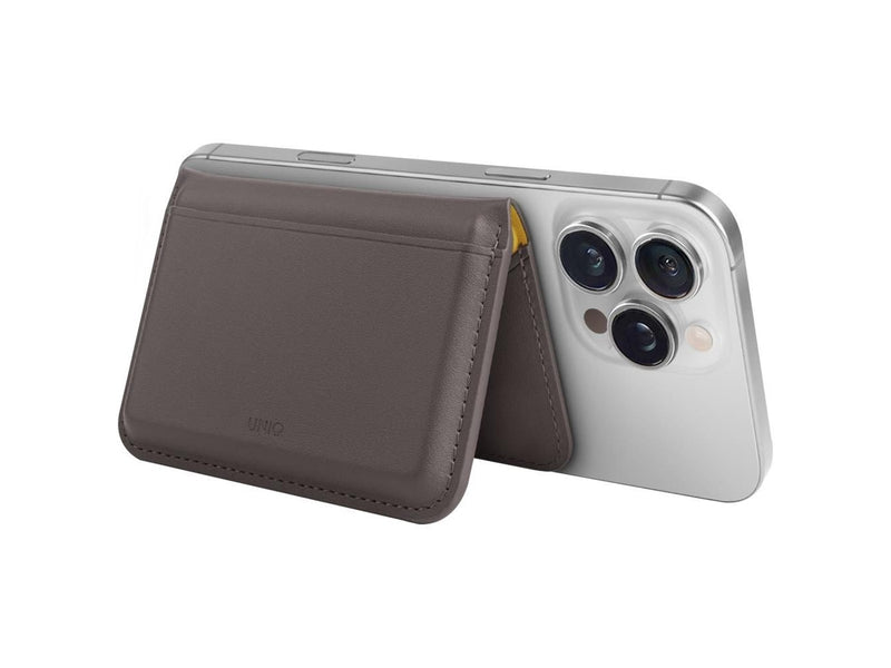 UNIQ  Lyden DS RFID Magnetic Wallet with Phone Stand - Grey