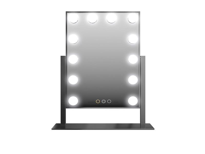 UNIQ New York Mega Makeup Mirror with 12 LED lights - Black