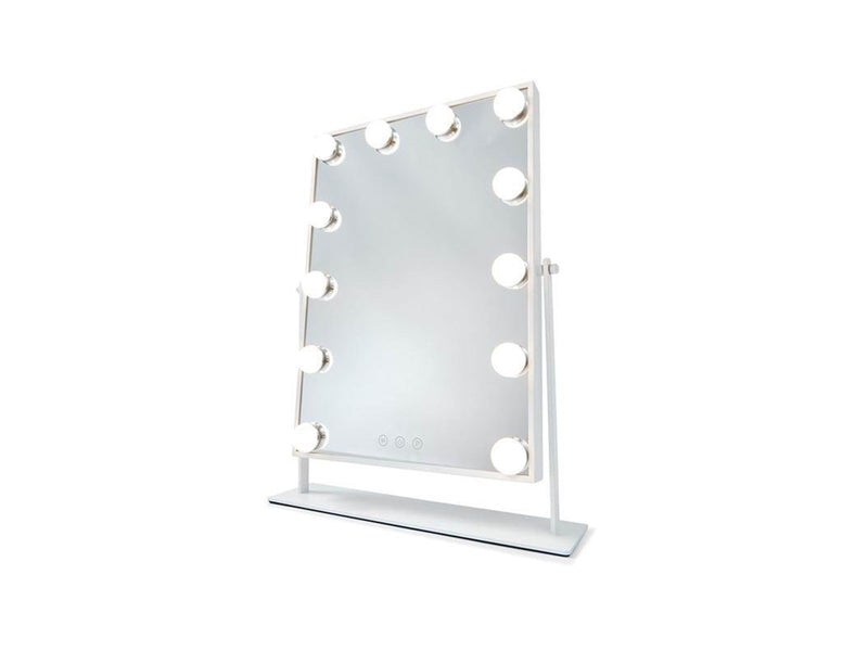 UNIQ New York Mega Makeup Mirror with 12 LED lights - White