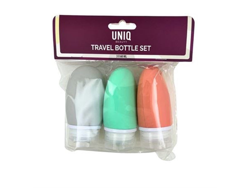 UNIQ Reise Flaschenset - 3 Stk, 60 ml