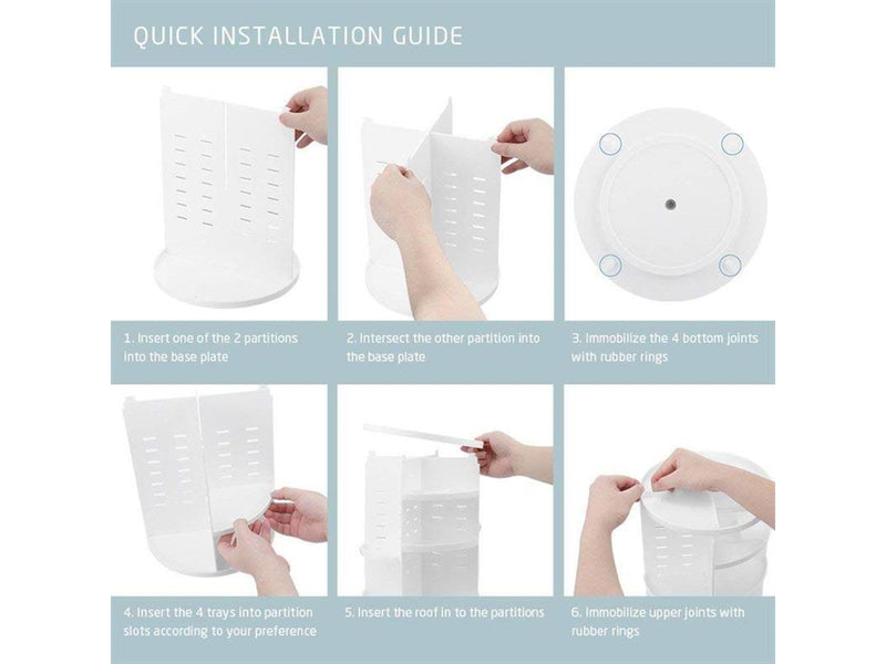 UNIQ Rotating Organizer - White