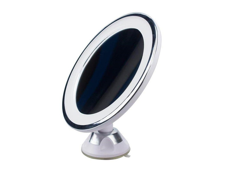 UNIQ Round Mirror with LED Light and suction cup x10 magnification