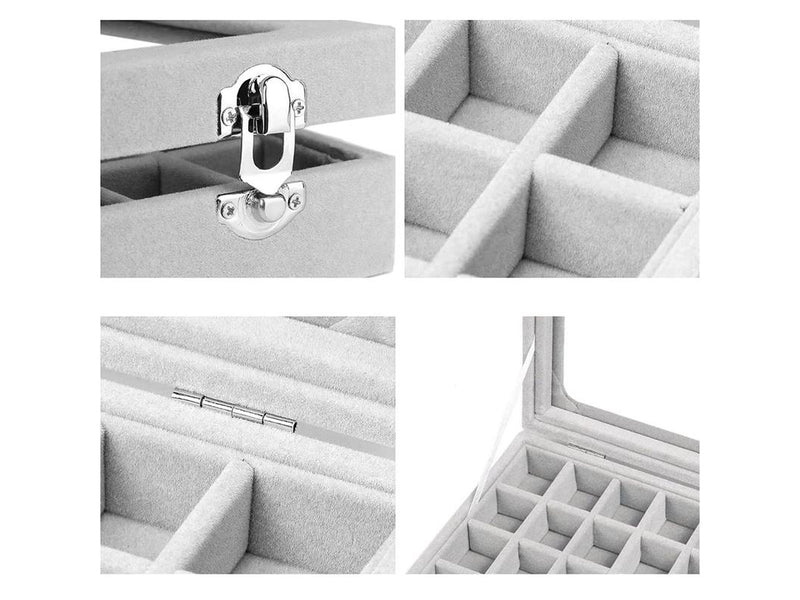 UNIQ Schmuckbox - Velours Grau