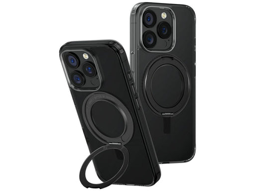 UNIQ Swivix 360 Rotating Kickstand Case for iPhone 16 Pro - Black