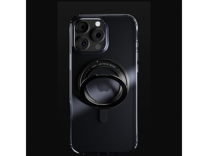 UNIQ Swivix 360 Rotating Kickstand Case for iPhone 16 Pro - Black