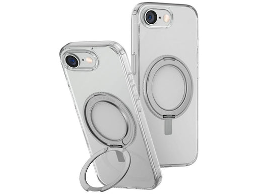 UNIQ Swivix 360 Rotating Kickstand Case for iPhone 16e - Transparent