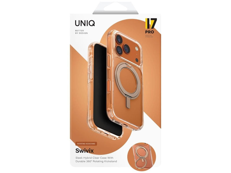 UNIQ Swivix Rotating Kickstand 360 Case for iPhone 17 Pro - Gold