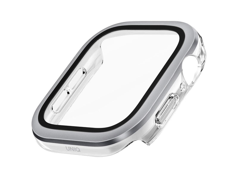 UNIQ Voute Tempered Glass Case for Apple Watch 10 42 mm - Silver