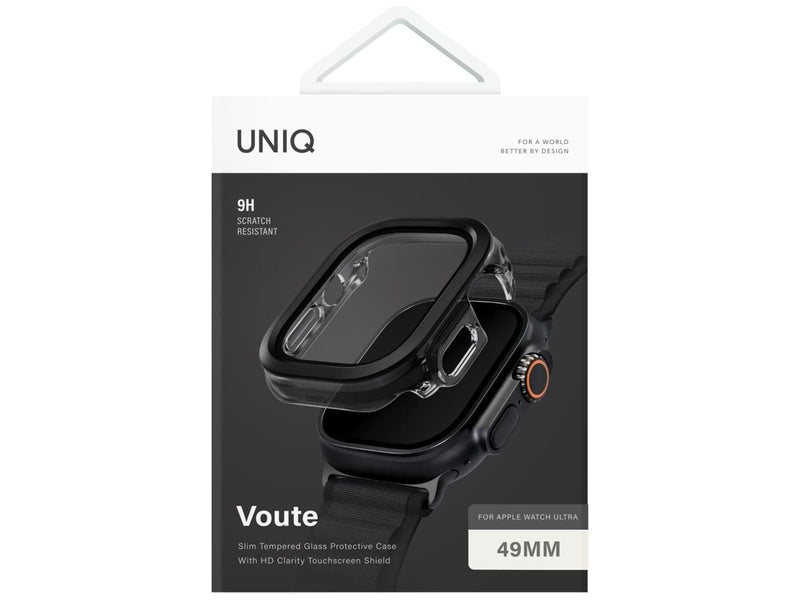 UNIQ Voute Tempered Glass Case for Apple Watch Ultra 49mm - Black