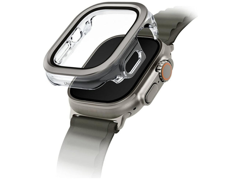 UNIQ Voute Tempered Glass Case for Apple Watch Ultra 49mm - Silver