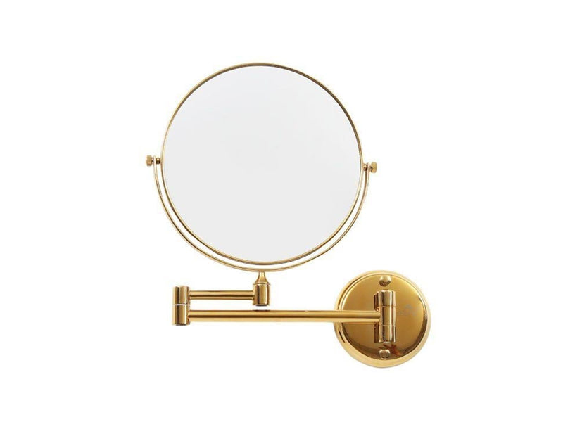 UNIQ Wall Mirror with 10x Magnification in Gold