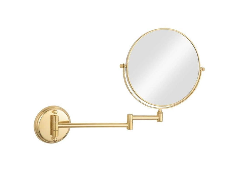 UNIQ Wall Mirror with 10x Magnification in Gold