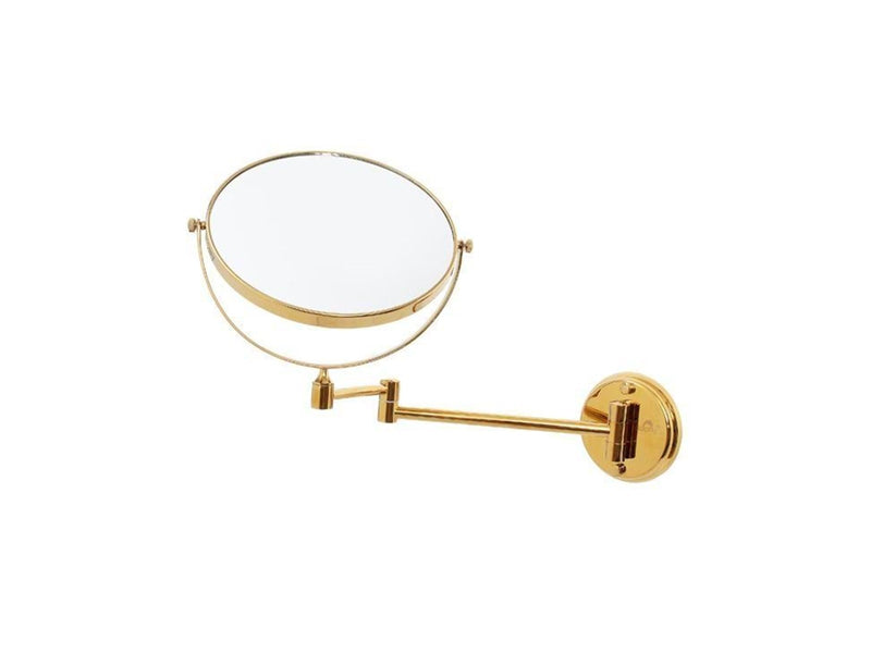 UNIQ Wall Mirror with 10x Magnification in Gold