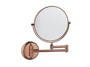 UNIQ Wall Mirror with 10x Magnification in Rose Gold