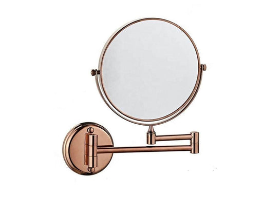UNIQ Wall Mirror with 10x Magnification in Rose Gold
