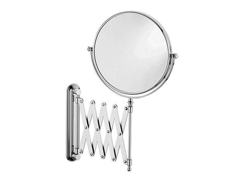 UNIQ Wall Scissor Arm Mirror with 5x Magnification Silver