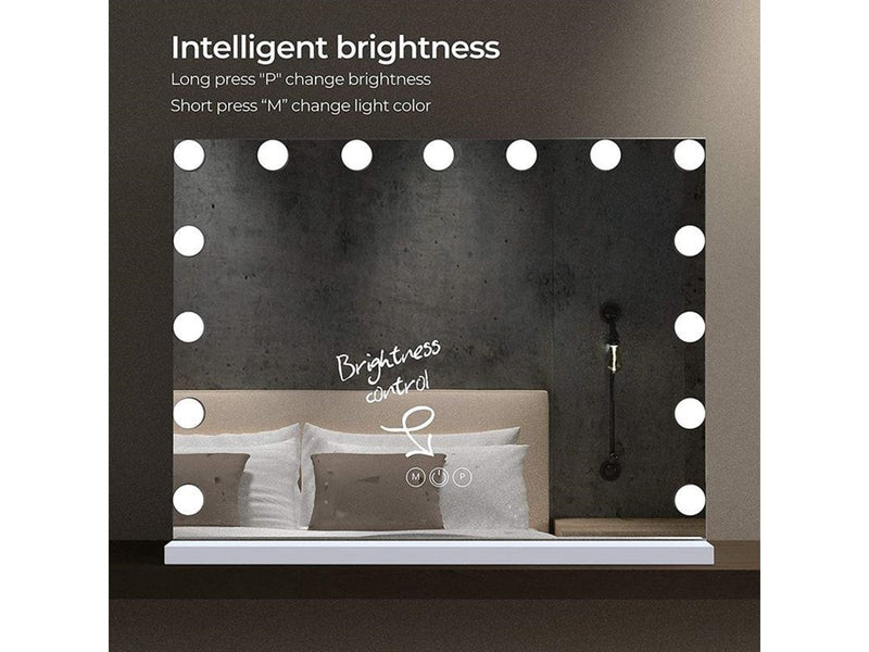 UNIQ XL Hollywood Vanity Mirror with 15 LED lights