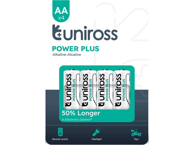 UNiROSS Multipakke Power Plus Alkaline AA (40 Pack)