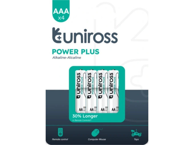 UNiROSS Multipakke Power Plus Alkaline AAA  (40 Pack)