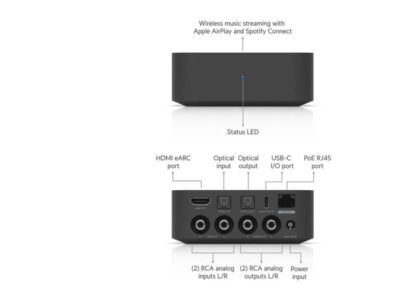 Ubiquiti PoE Audio Port - Schwarz