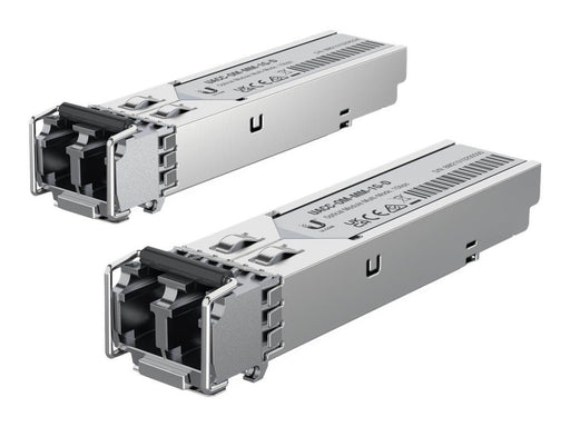 Ubiquiti UACC-OM-MM-1G-D-2  SFP Multi-mode Duplex Fiber Transceiver 550m 850nm (Pack of 2)