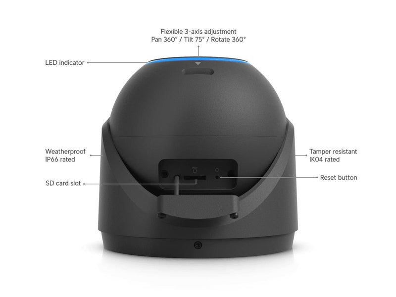Ubiquiti UniFi Camera G6 Pro Turret Black
