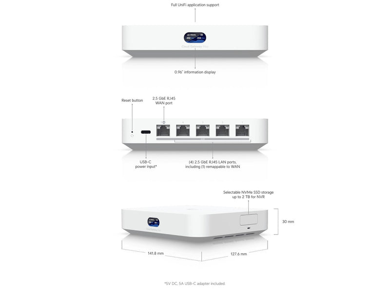 Ubiquiti UniFi Cloud Gateway Max (512GB) - Router
