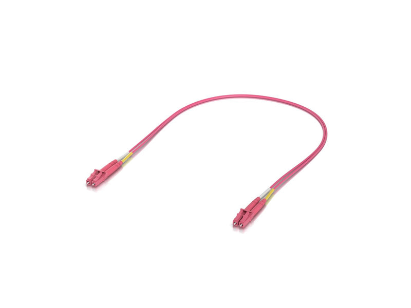 Ubiquiti UniFi OM4 Duplex LC UPC Fiber Patch Cable 0.5m (50-Pack) - Rosa - 0.5m