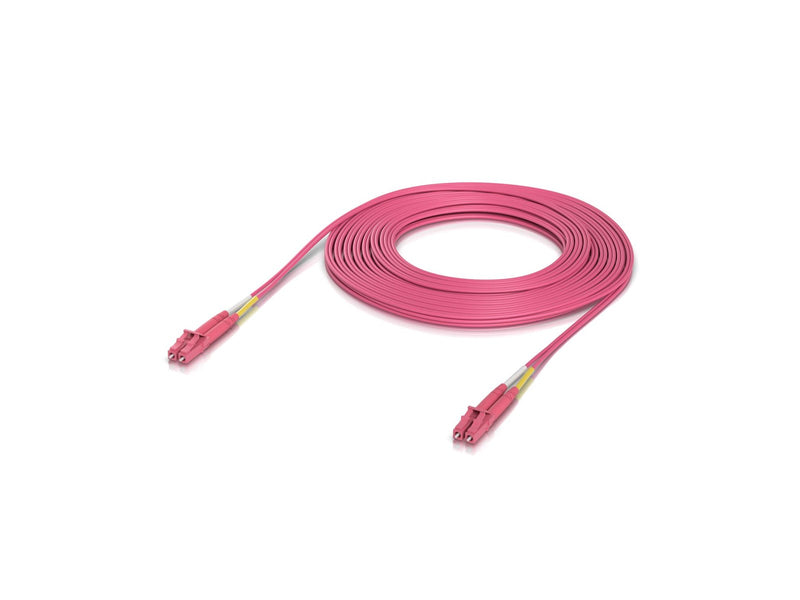 Ubiquiti UniFi OM4 Duplex LC UPC Fiber Patch Cable 10m - Rosa - 10m