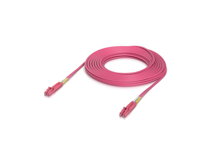 Ubiquiti UniFi OM4 Duplex LC UPC Fiber Patch Cable 15m - Rosa - 15m