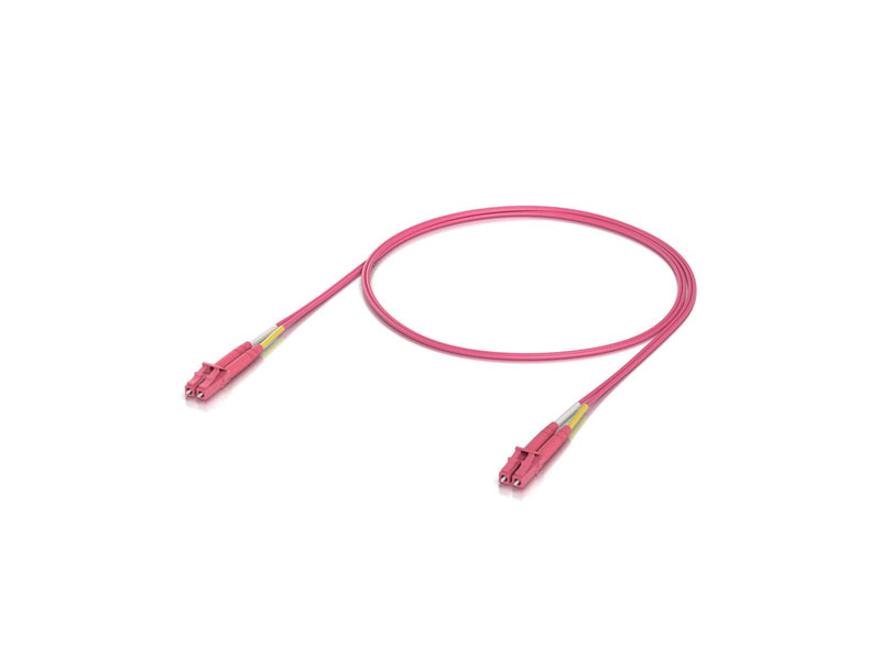 Ubiquiti UniFi OM4 Duplex LC UPC Fiber Patch Cable 1m (50-Pack) - Rosa - 1m