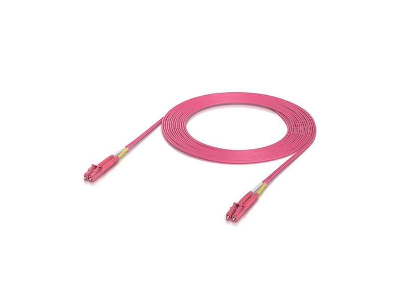 Ubiquiti UniFi OM4 Duplex LC UPC Fiber Patch Cable 3m (50-Pack) - Rosa - 3m