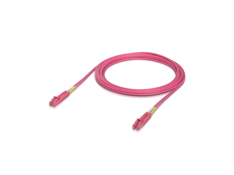 Ubiquiti UniFi OM4 Duplex LC UPC Fiber Patch Cable 5m - Rosa - 5m